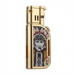 Bật lửa gas đá Honest 2 kiểu lửa kèm đục kép cho Cigar BCZ 832