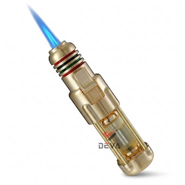 Bật lửa gas Jobon khò 1 tia cỡ lớn với bình chứa nhiên liệu lộ thiên ZB 511