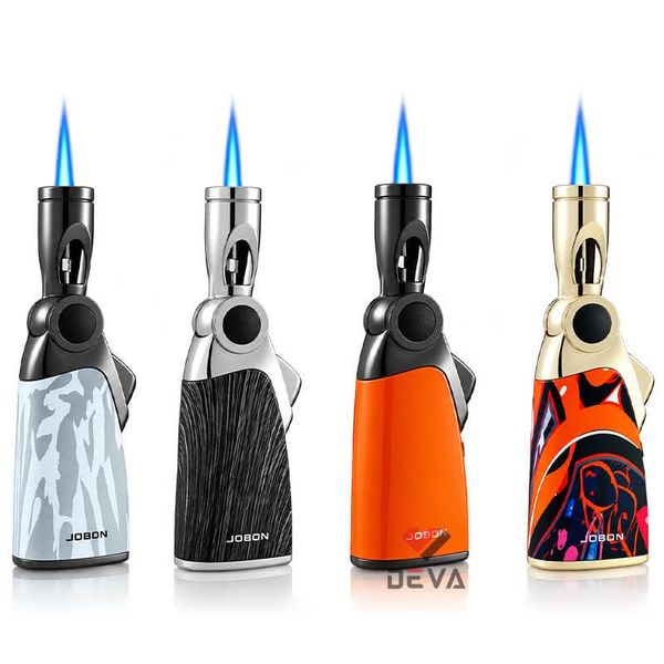 Bật lửa gas Jobon khò 1 tia cổ xoay 60° kèm khóa gas an toàn ZB 336