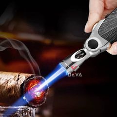 Bật lửa gas Jobon khò 1 tia cổ xoay 60° kèm khóa gas an toàn ZB 336
