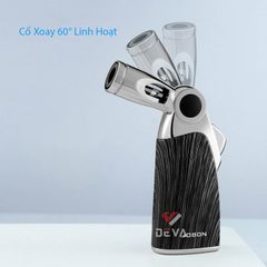 Bật lửa gas Jobon khò 1 tia cổ xoay 60° kèm khóa gas an toàn ZB 336