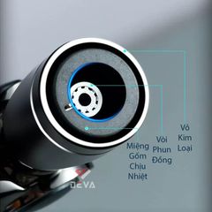 Bật lửa gas Jobon khò 1 tia cổ xoay 60° kèm khóa gas an toàn ZB 336