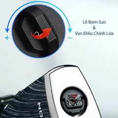 Bật lửa gas Jobon khò 1 tia cổ xoay 60° kèm khóa gas an toàn ZB 336