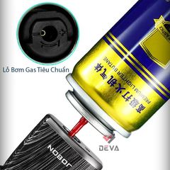 Bật lửa gas Jobon khò 1 tia cổ xoay 60° kèm khóa gas an toàn ZB 336