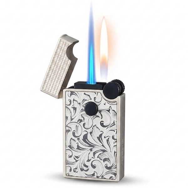 Bật lửa gas đá Jobon 2 kiểu lửa có ô cửa quan sát gas ZB 302