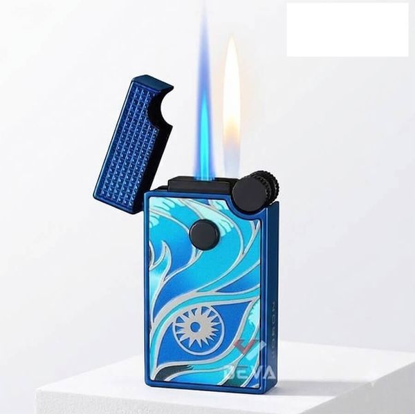 Bật lửa gas đá Jobon 2 kiểu lửa có ô cửa quan sát gas ZB 302