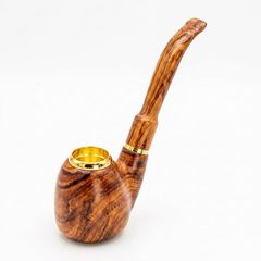 Tẩu thân gỗ cán đứng đế bằng ốp miệng Freesize TG09