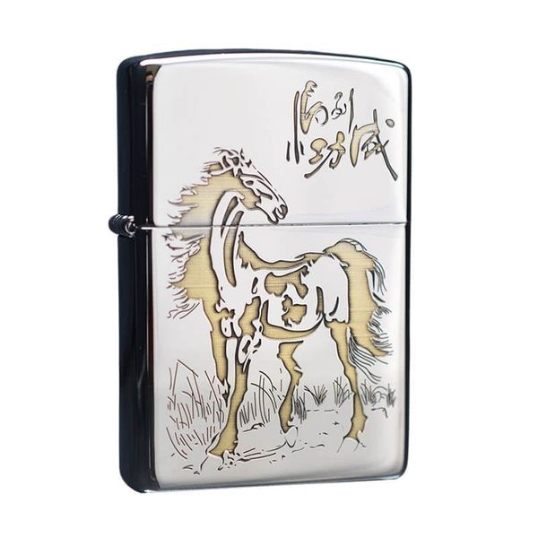 Zippo Khắc CNC Hình Ngựa ZK124