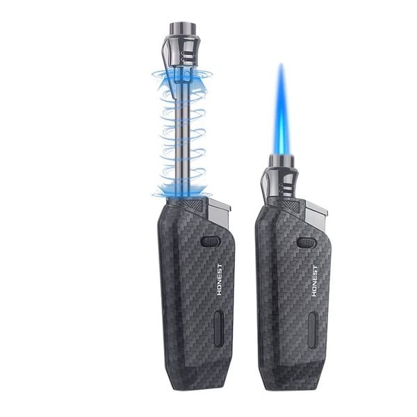 Bật lửa chính hãng Honest khò 1 tia đầu kéo dài có khóa gas BCZ 820