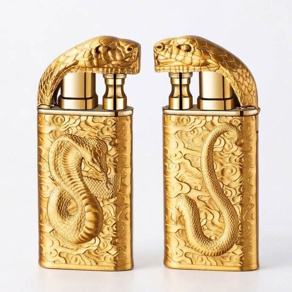 Bật lửa gas Boku 2 chế độ lửa hoa văn hổi hình con vật BK909