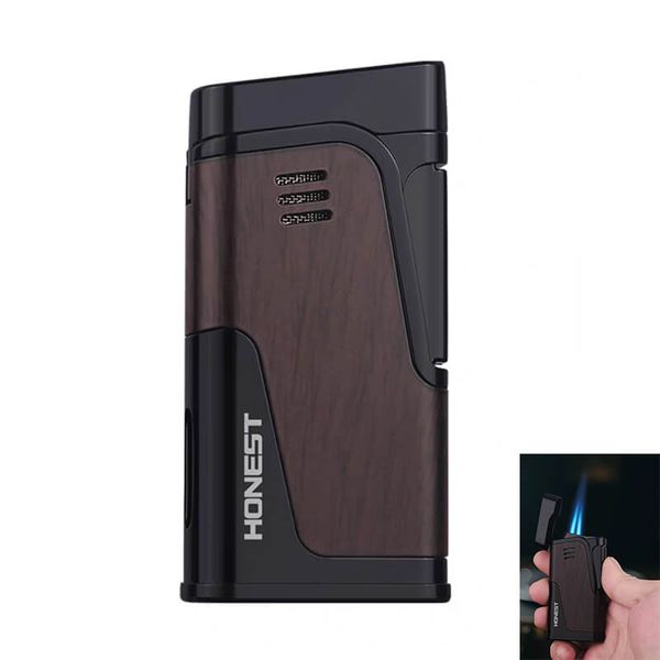 Bật lửa ga Honest khò 2 tia kèm đục BCZ 822