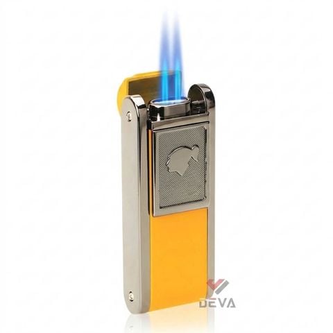 Bật lửa khò 2 tia Cohbia kèm đục Cigar H080