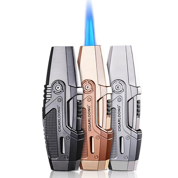 Bật lửa chính hãng Honest khò 2 tia có khóa gas BCZ 3042