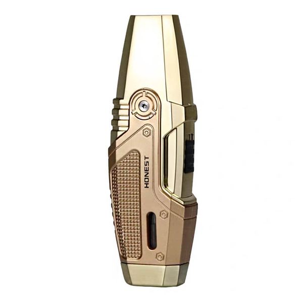 Bật lửa chính hãng Honest khò 2 tia có khóa gas BCZ 3042