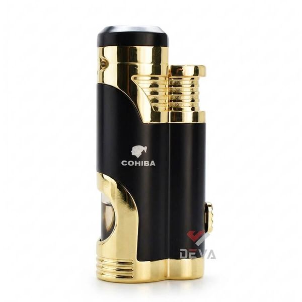 Bật lửa khò 2 tia Honest kèm đục Cigar BCZ 359