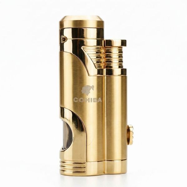Bật lửa khò 2 tia Honest kèm đục Cigar BCZ 359