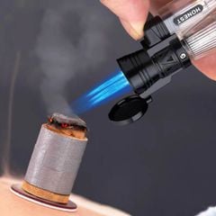 Bật lửa khò 3 tia bình ga trong suốt Honest BCZ 777