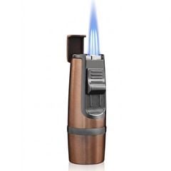 Bật lửa ga chính hãng Jobon khò 3 tia kèm đục Cigar ZB 8001