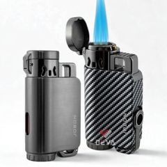 Bật lửa chính hãng Jobon khò 3 tia kèm đục Cigar ZB A06