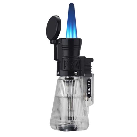 Bật lửa khò 3 tia bình ga trong suốt Honest BCZ 777