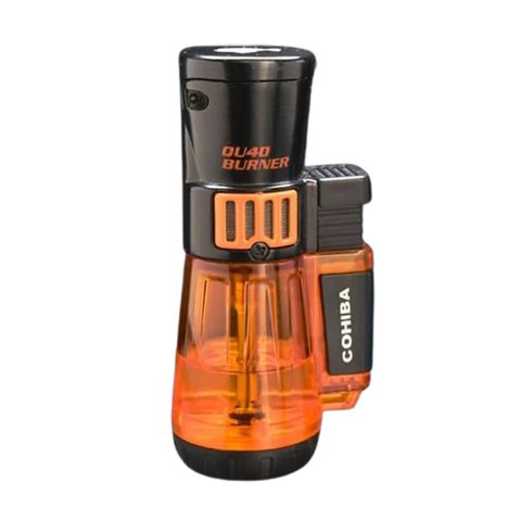 Bật lửa khò 4 tia Cohiba bình xăng trong suốt COB 80