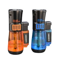 Bật lửa khò 4 tia Cohiba bình xăng trong suốt COB 80