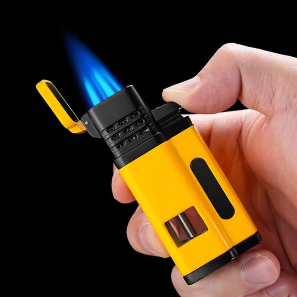 Bật lửa khò Cohiba 4 tia kèm đục H138