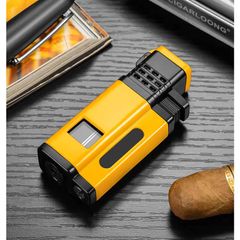Bật lửa khò Cohiba 4 tia kèm đục H138