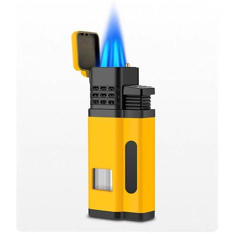 Bật lửa khò Cohiba 4 tia kèm đục H138