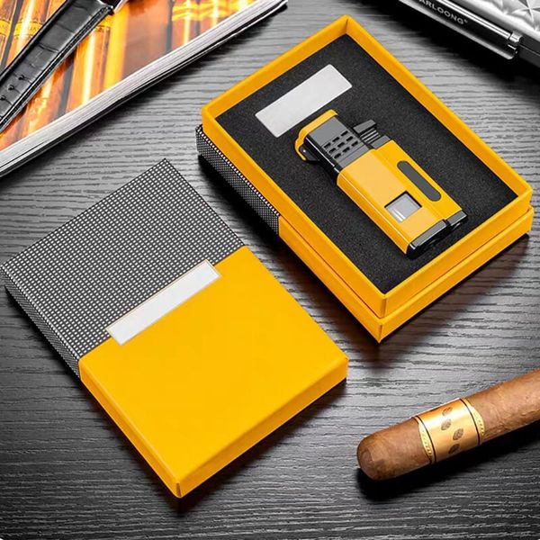 Bật lửa khò Cohiba 4 tia kèm đục H138