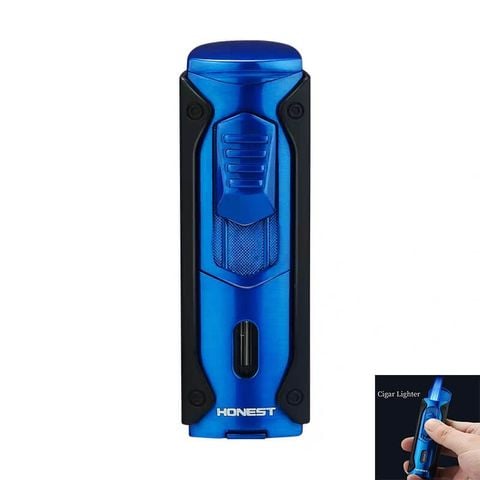 Bật lửa khò 4 tia kèm đục lỗ xì gà Honest BCZ 781