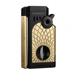 Bật lửa gas Honest khò 5 tia kèm bộ dụng cụ chuyên dụng cho Cigar BCZ 865