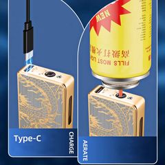 Bật lửa gas sạc USB cảm ứng điện tử cao cấp HT23-2