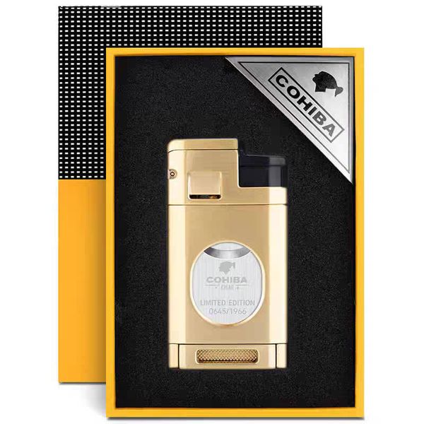 Bật lửa khò 3 tia kèm dao cắt Cohiba COB 196