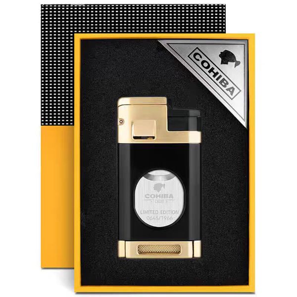 Bật lửa khò 3 tia kèm dao cắt Cohiba COB 196