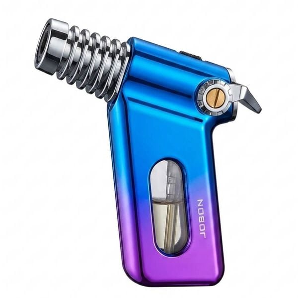 Bật lửa Jobon khò 1 tia bình chứa trong suốt kèm khóa gas ZB 216