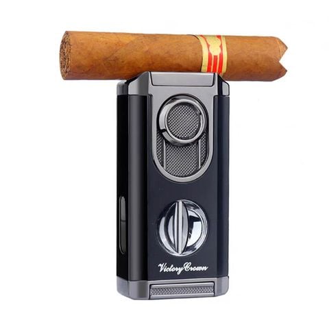 Bật lửa khò 3 tia Lubinski kèm cắt Cigar YJA 10040
