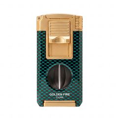 Bật lửa khò 2 tia Lubinski kèm dao cắt chữ V và đục Cigar YJA 10056