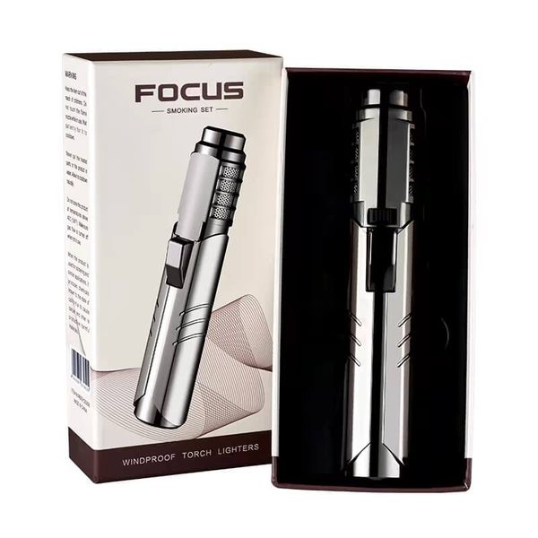 Bật lửa gas chính hãng Focus khò 1 tia cán dài cầm tay SG 006