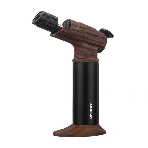 Bật lửa gas Honest khò đại 1 tia để bàn có chân đế BCZ 846