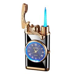 Bật lửa khò cần gạt kèm đồng hồ DCT05
