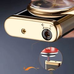 Bật lửa khò cần gạt kèm đồng hồ DCT05