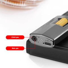 Bật lửa ga điện sạc USB con xoay khò 1 tia 919