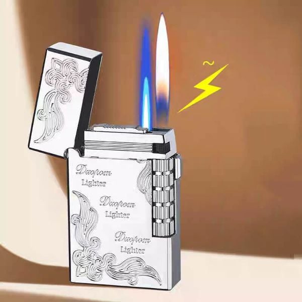 Bật lửa gas đá 2 chế độ lửa