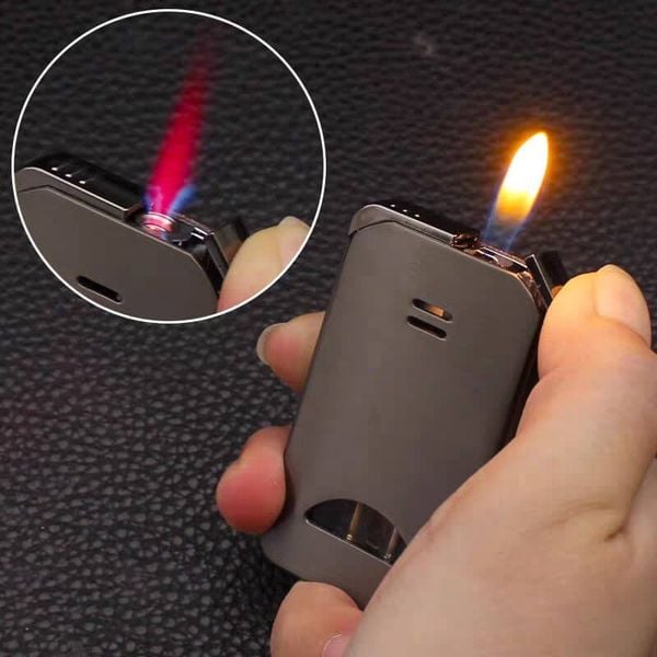 Bật lửa khò 2 chế độ lửa nhìn được gas
