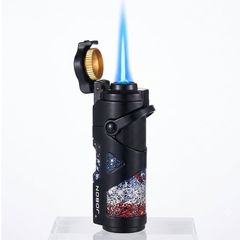 Bật lửa gas Jobon khò 1 tia kèm đục và que xiên Cigar ZB 608