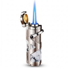Bật lửa gas Jobon khò 1 tia kèm đục và que xiên Cigar ZB 608