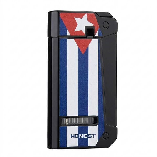 Bật lửa Honest khò 1 tia nắp mở tự động kèm đục Cigar BCZ 836