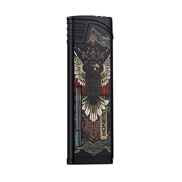 Bật lửa gas chính hãng Honest khò 1 tia kiểm soát nhiệt siêu mỏng BCZ343