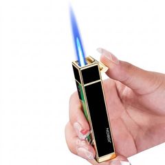 Bật lửa chính hãng Jobon khò 1 tia có ô cửa quan sát gas ZB 335